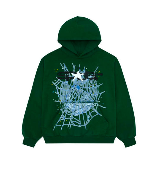 2023 Sp5der Web Hoodie 'Hunter Green'