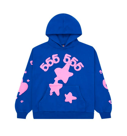 2023 Sp5der Beluga Hoodie 'Blue'