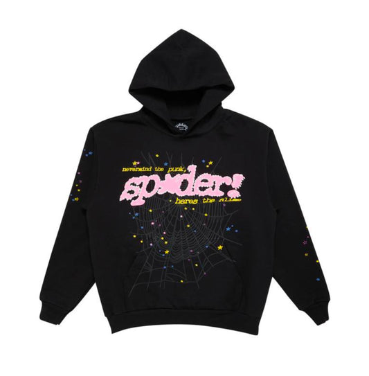 2023 Sp5der P*nk V2 Hoodie 'Black'